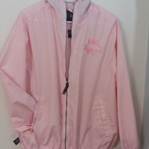 Pink "Northwest" College rain jacket